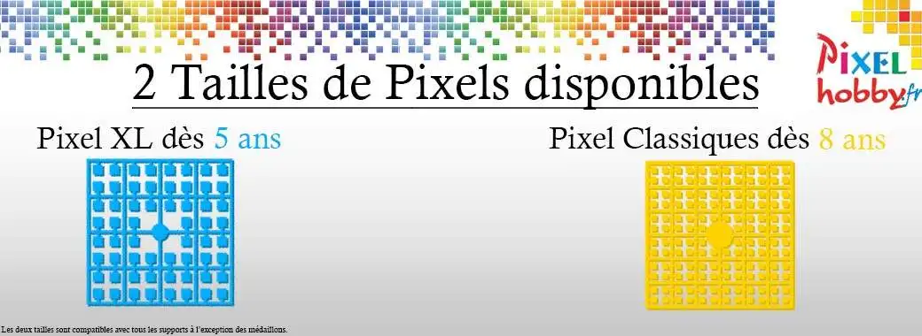 Deux tailles de pixels chez PixelHobby