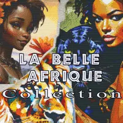 Collection de kit pixelhobby sur le thème "La belle Afrique"