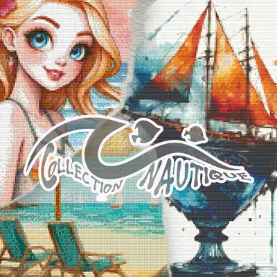 Direction le bord de mer et les profondeurs de l’océan avec cette collection tendance et graphique.