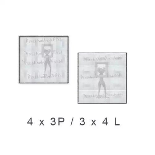 pixelhobby Cadre démontable 12 plaques