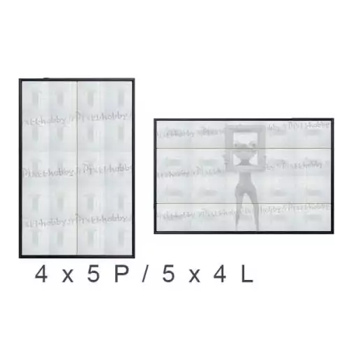 pixelhobby Cadre démontable 20 plaques 5X4L
