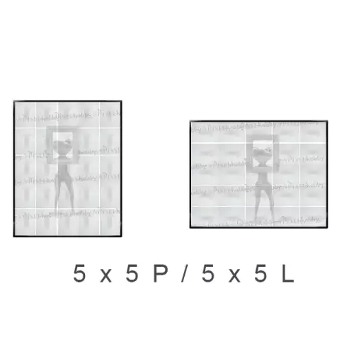 pixelhobby Cadre démontable 25 plaques 5x5L