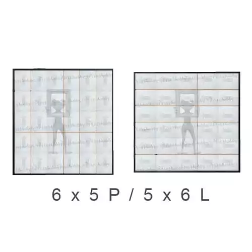 pixelhobby Cadre démontable 30 plaques 5X6L