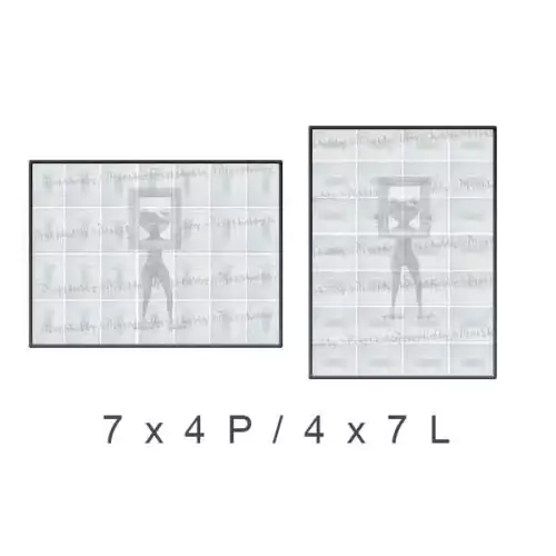 pixelhobby Cadre démontable 28 plaques 4X7L