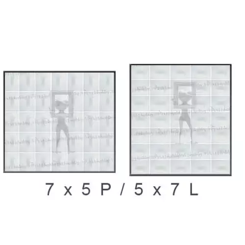 pixelhobby Cadre démontable 35 plaques 5 X 7L