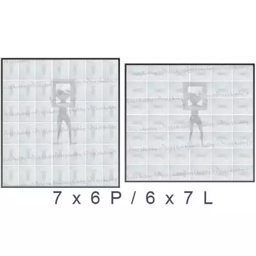 pixelhobby Cadre démontable 42 plaques 6X7L