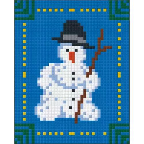 pixelhobby Kit bonhomme de neige au chapeau