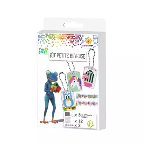 pixelhobby Petite rêveuse- Kit 8 Médaillons