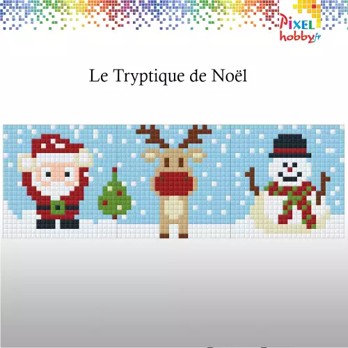 pixelhobby Triptyque Noël