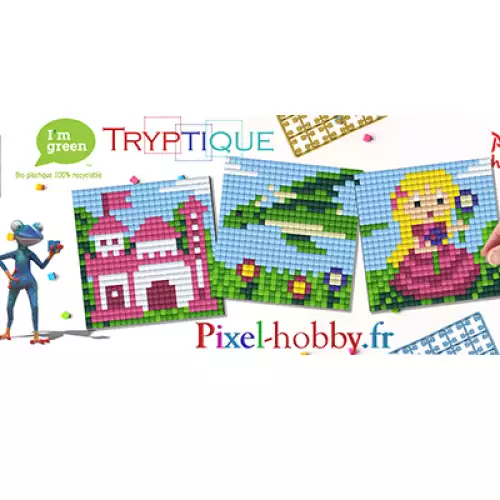 pixelhobby Triptyque Princesse