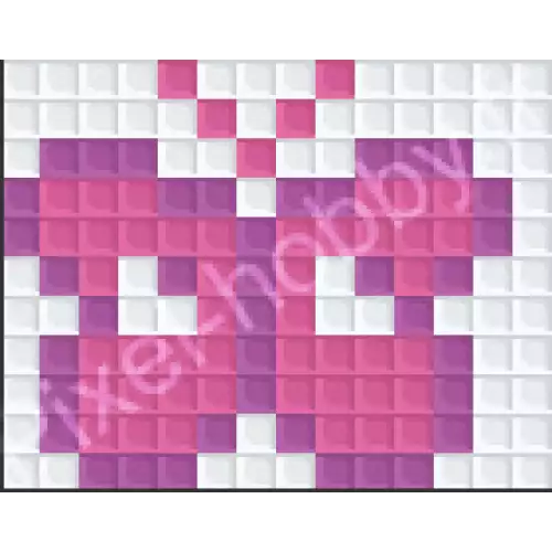 pixelhobby Papillon rose