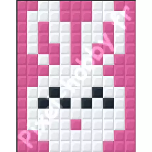 pixelhobby Lapin rose