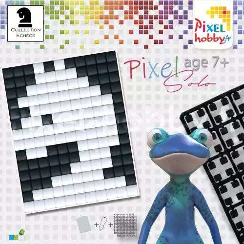 pixelhobby Cavalier Blanc- Collection Echecs