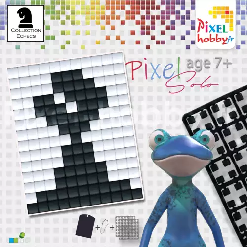 pixelhobby Fou Noir- Collection Echecs