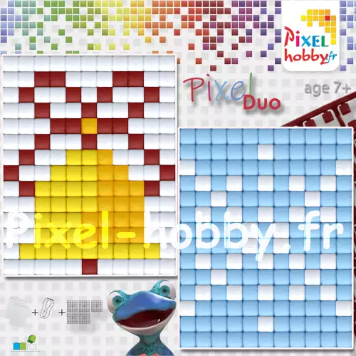 pixelhobby Duo Noël- Cloche, Flocon