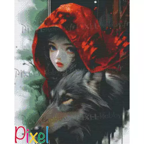 pixelhobby Contes et Fables revisités - Chaperon Rouge 