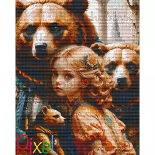 pixelhobby Contes et Fables revisités - Boucle d'Or