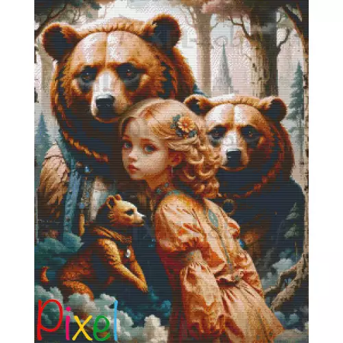 pixelhobby Contes et Fables revisités - Boucle d'Or