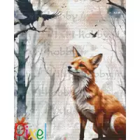 pixelhobby Contes et Fables revisités - Le Corbeau et le Renard
