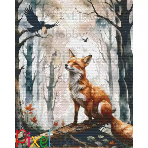 pixelhobby Contes et Fables revisités - Le Corbeau et le Renard