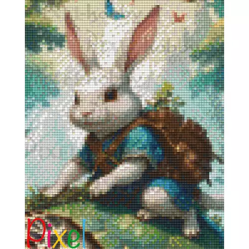 pixelhobby Contes et Fables revisités - Le Lièvre et la Tortue