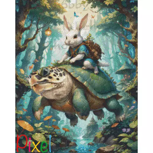 pixelhobby Contes et Fables revisités - Le Lièvre et la Tortue