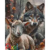 pixelhobby Contes et Fables revisités - Le Loup et l'Agneau 