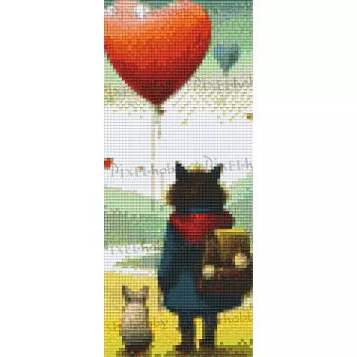 pixelhobby Collection Tendresse - Le ballon de coeur