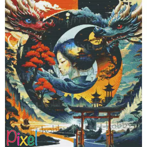 pixelhobby Collection Asie - Yin Yang