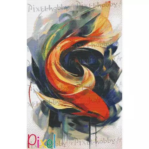 pixelhobby Collection Un peu d'abstrait - Koï