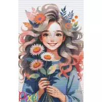 pixelhobby Collection Printemps - Marguerite