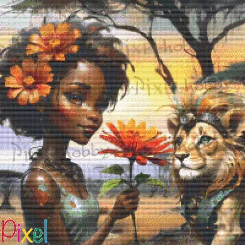 pixelhobby Collection La belle Afrique - Lionne 