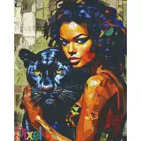 pixelhobby Collection La belle Afrique - La Panthère Noire