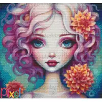 pixelhobby Collection Florale - Akita