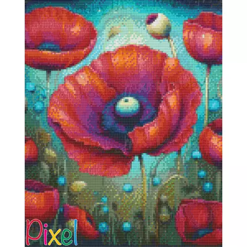 pixelhobby Collection Florale - Poppy