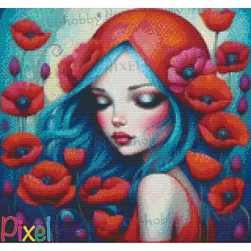 pixelhobby Collection Florale - Poppy