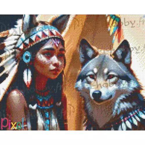 pixelhobby Collection Amériques - Louve