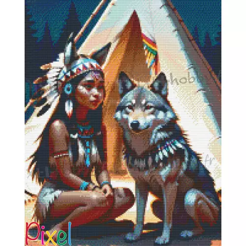 pixelhobby Collection Amériques - Louve