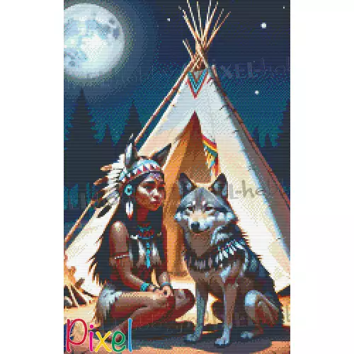 pixelhobby Collection Amériques - Louve