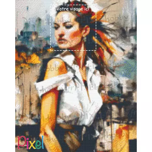 pixelhobby Collection Héroïne - L'artiste - Rendu seul