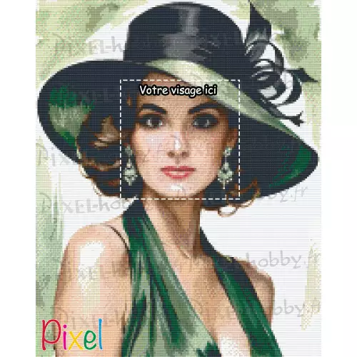 pixelhobby Collection Héroïne - Elégante - kit personnalisable