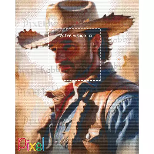 pixelhobby Collection Héroïne - Far West - Rendu seul