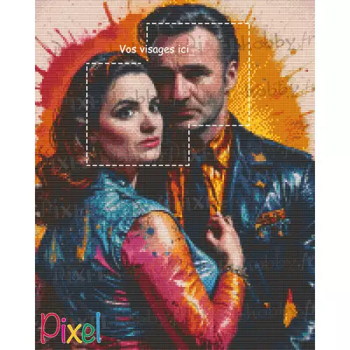 pixelhobby Collection Héroïne - Rockstars - kit personnalisable