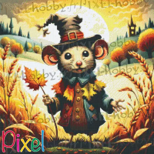 pixelhobby Collection Couleur Citrouille - Au ras des champs