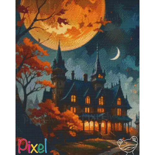 pixelhobby Collection Couleur Citrouille - La lune rousse