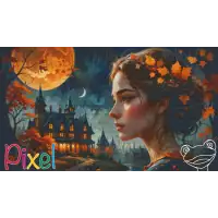 pixelhobby Collection Couleur Citrouille - La lune rousse