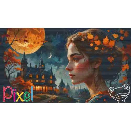 pixelhobby Collection Couleur Citrouille - La lune rousse