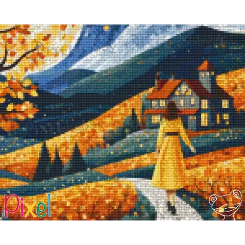 pixelhobby Collection Couleur Citrouille - Octobre orange