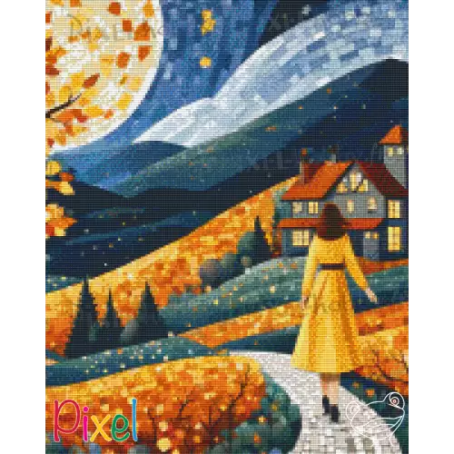 pixelhobby Collection Couleur Citrouille - Octobre orange