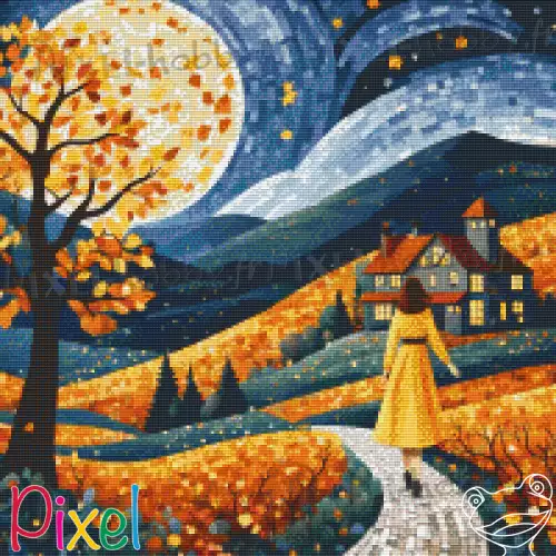 pixelhobby Collection Couleur Citrouille - Octobre orange